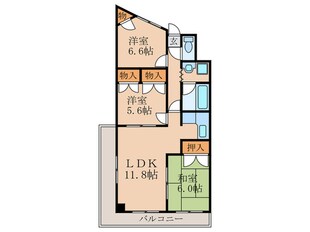 ビラ・クレールの物件間取画像